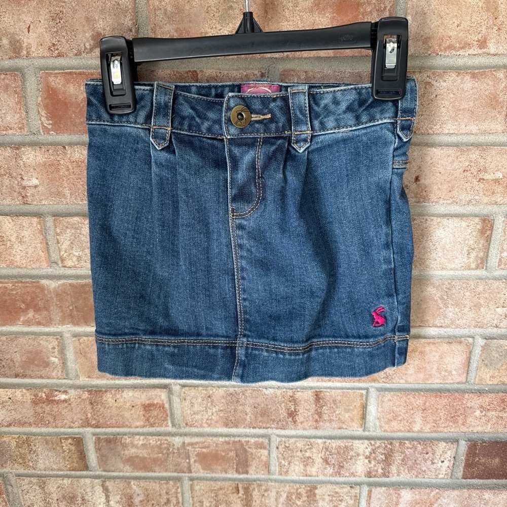 Joules Blue Denim Mini Skirt